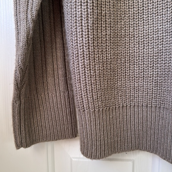 Oscar Dela Renta Knit Mock Turtleneck Sweater Beige Brown Medium - Picture 7 of 8
